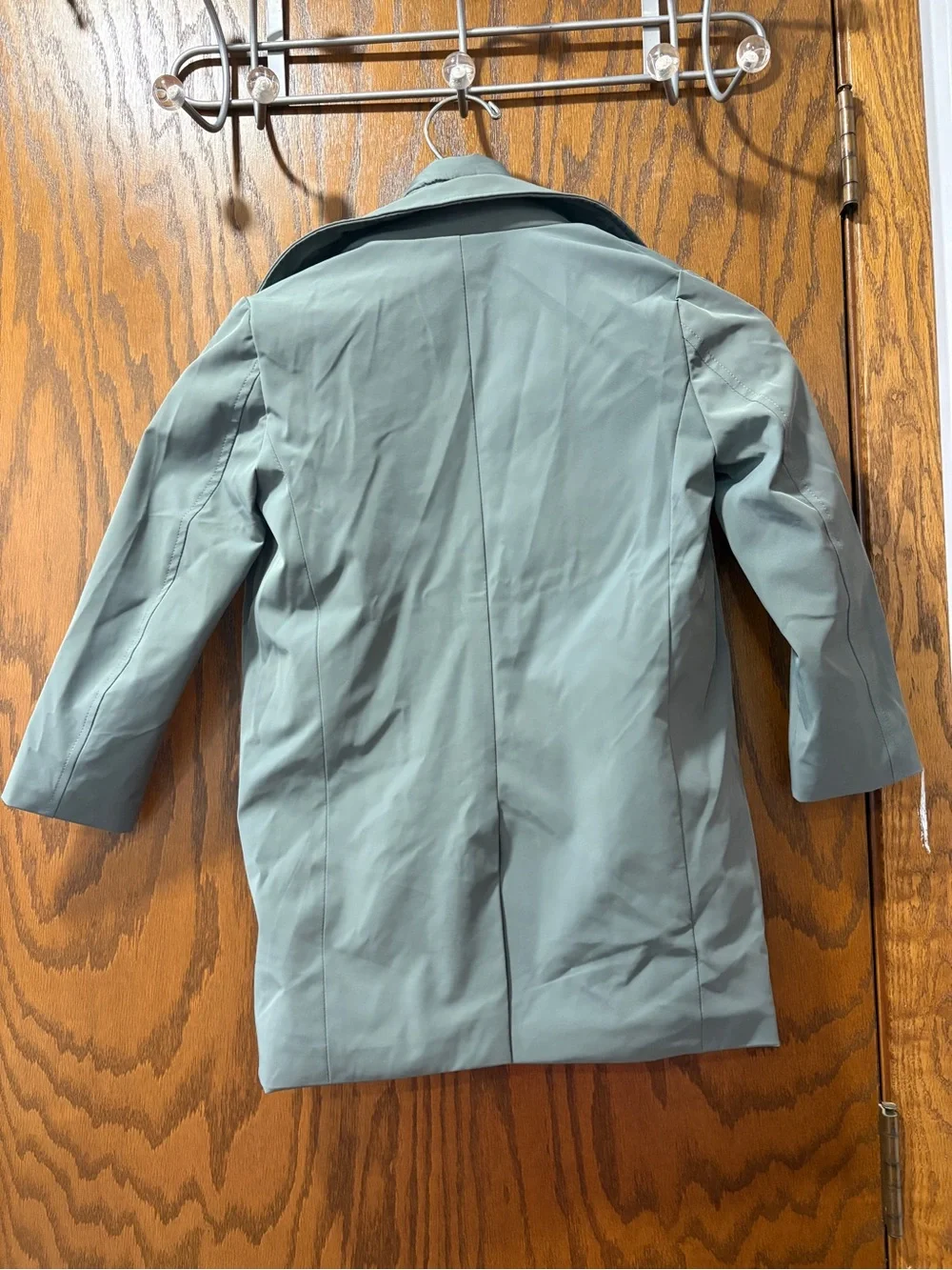 Reiss Sage Green Logan 6-7 yrs Gabardine Coat Removable Gilet Hybrid Funnel $175